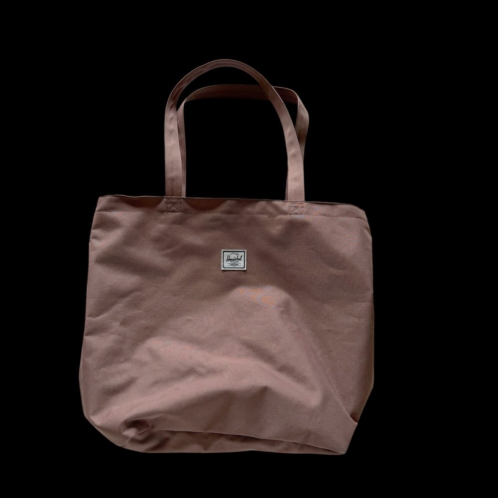Herschel Supply Co Alexander Zip Tote Bag Mauve Pink Canvas Nylon Everyday Large